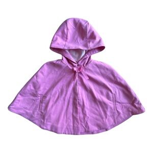 Janie & Jack Disney Pink Hooded lined Cape for baby girl 18-24 months